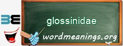 WordMeaning blackboard for glossinidae